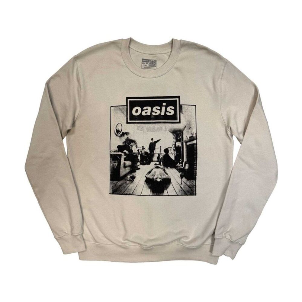 Oasis Unisex Adult Definitely Maybe Frame Sweatshirt / Stone